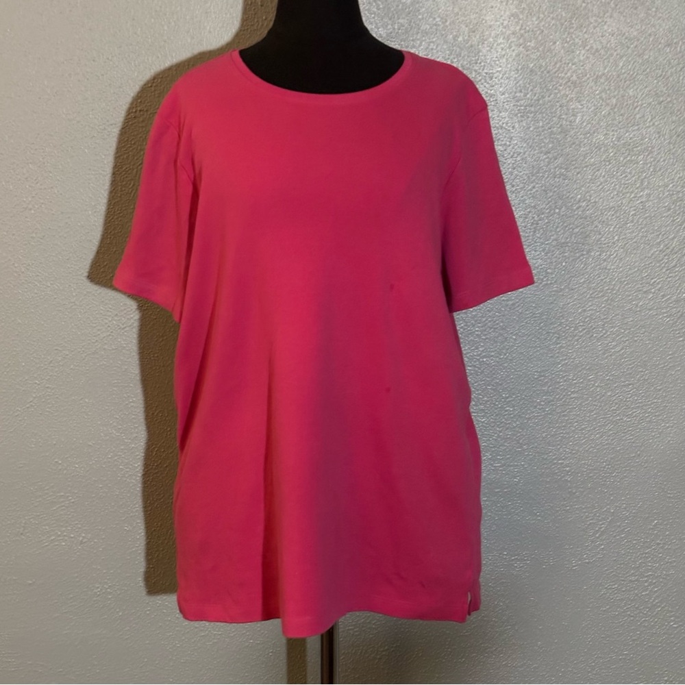 Kim Rogers Perfectly Soft Pink T Shirt Womens Size M
